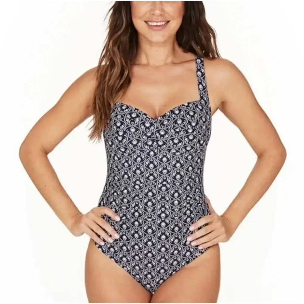NIPTUCK Swim Joanne Damask One Piece Swimsuit 10